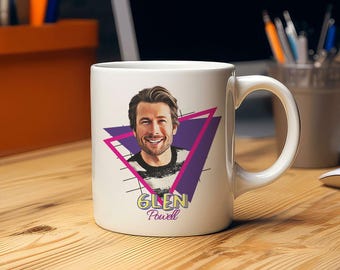 Glen Powell Personalized Coffee Mug – Fun & Unique Ceramic Cup, 11 Oz Mug, Great Gift for Fans of Glen Powell