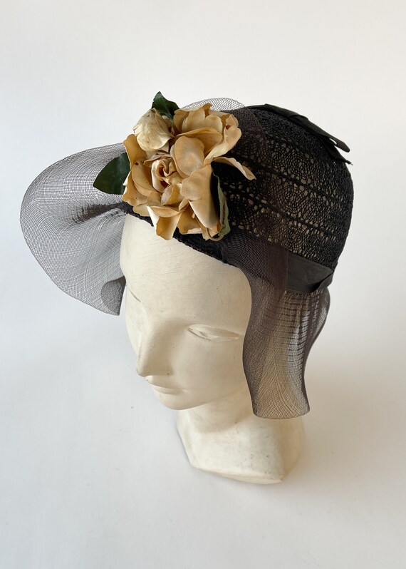 Vintage 1930s Hat | 30s Straw Cloche Hat - image 2