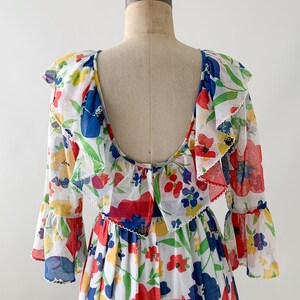 Vintage 1970s Floral Maxi Dress image 7