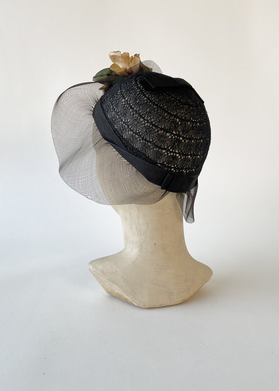 Vintage 1930s Hat | 30s Straw Cloche Hat - image 3