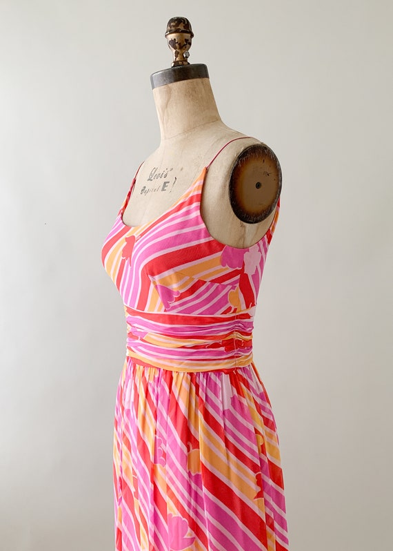 Vintage 1970s Chiffon Maxi Dress and Jacket - image 4