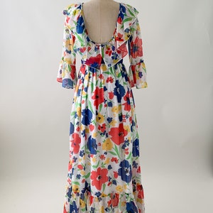 Vintage 1970s Floral Maxi Dress image 8