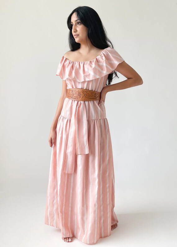 ワンピース 70s striped multiple buttons maxi dress Stripe Button Front Maxi Dress | maurices