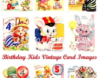 Animals Cake Birthday Party Sheet Vintage Images Download