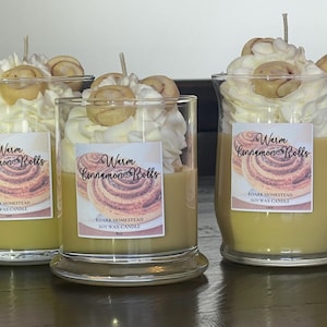 Warm Cinnamon Rolls Soy Wax Candle