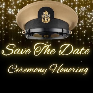 Custom Military Video Invitation For Retirements, Promotion, Commissioning Ceremonies Pinning Ceremony