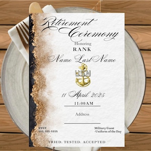 Retirement Ceremony Invitation