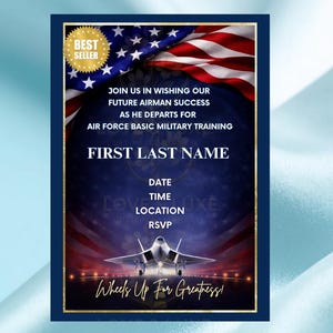 Invitation camp d'entraînement de l'Armée de l'Air | Patriotic Send Off (téléchargement numérique)