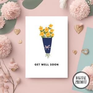 bouquet mignon de fleurs jaunes guérissez bientôt carte de Zazzle.be Liste d'envies Vous avez des idées ? Récupération rapide | Conception et illustration uniques