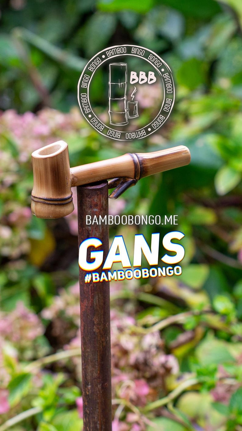 Handmade Bamboo Smoking Pipe GANS Model – Eco-friendly Gift for Smokers ...