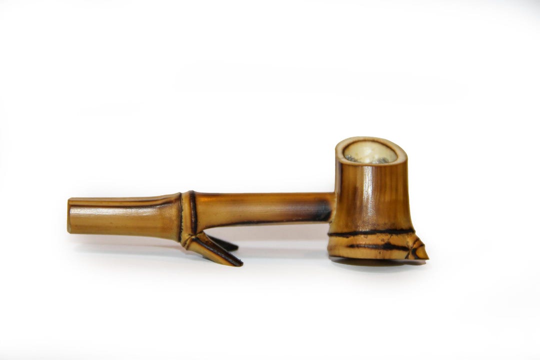 Handmade Bamboo Smoking Pipe GANS Model – Eco-friendly Gift for Smokers ...
