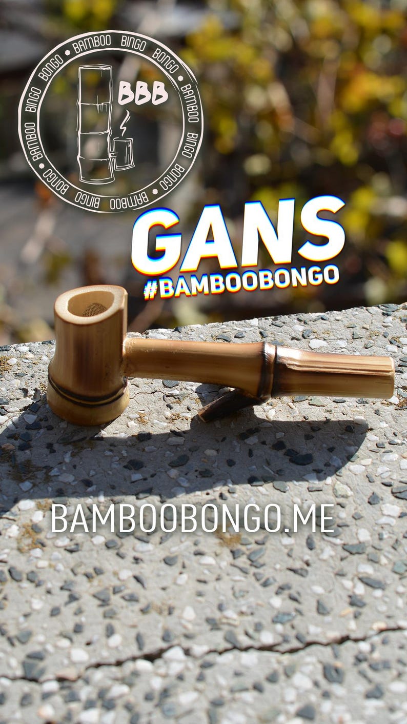 Handmade Bamboo Smoking Pipe GANS Model – Eco-friendly Gift for Smokers ...