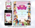 Editable Princes & Princesses Invitation, Royal Princess Any Age Birthday Invite, Girl Princess Birthday Theme, Princess Party Invitation product logo