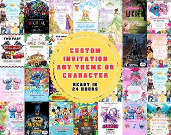 Custom Invitation, Personalize Invite, Made To Order Invitation Customizable Invitation Customizable Invite, Custom Invitation Template