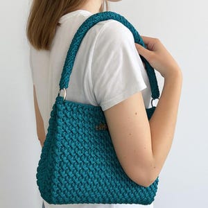 Patrón Bolso Crochet, tutorial bolso crochet, patrones crochet bolso mujer, tutorial fácil bolso crochet, DIY bolso crochet PDF, bolso crochet. imagen 3