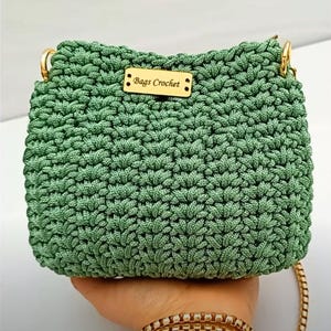 Gehäkelte MUSTER Tasche, Tasche häkeln, kleine Tasche mit Bommel, DIY Tasche PDF Anleitung, gehäkelte Tasche, Gehäkelte Tasche, Geschenk für Sie