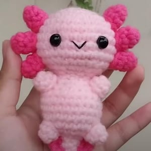 Crochet Bity Axolotl Digital Pattern, Crochet, PDF, Crochet Pattern, Amigurumi Pattern