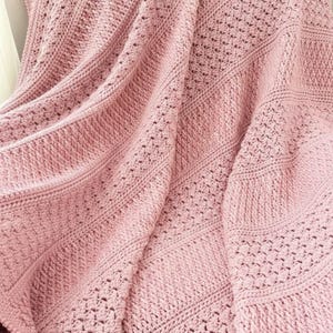 Crochet Throw Blanket  PATTERN, Easy Textured Crochet Blanket Pattern PDF, Modern Afghan, Instant Download.