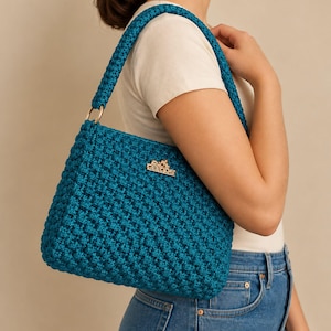 Crochet Bag Pattern, tutorial crochet bag, crochet patterns handbag woman, crochet bag easy tutorial, DIY bag crochet PDF, bag crochet.