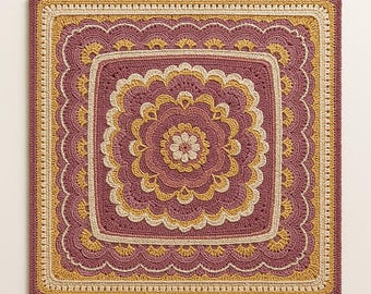 Blooming Joy Häkeldecke-Muster: Vintage Blumenmuster (PDF)