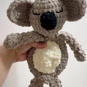 Crochet Koala Snuggler Pattern: Amigurumi Toy, English Tutorial (PDF)