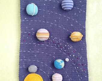 Crochet Solar System Wall Hanging Pattern: Tutorial crochet Hanging  pattern  (PDF)