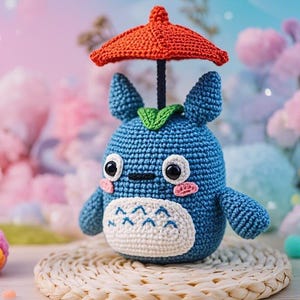 Totoro Amigurumi Crochet Pattern PDF | Cute Forest Spirit Crochet | Neighbor Cat Toy Tutorial | Beginner Plushie Crochet DIY