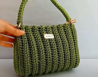 Crochet Pattern Bag Women, Handbag PDF Crochet Bobble Stitch