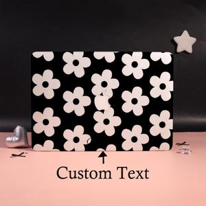 Black White Classic Floral New Mac Protective Cases; Macbook Air 15/13 Case; MacBook Ret 13/15 Case; Pro 14/15/16 A3401 2024 M2 M4 2025 Case