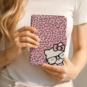 Kitty Leopard Kindle Personalized For Case Paperwhite 1/2/3/4, Paperwhite Case, Paperwhite 6.8, Kindle 2019/2022, New Kindle Paperwhite Case