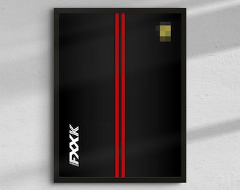 Ferrari FXX K inspired Digital Art for Wall Poster, Technic 42212 compatible