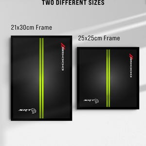 Dodge Challenger SRT Hellcat inspired Digital Art for Wall Poster, Speed Champions 77237 compatible