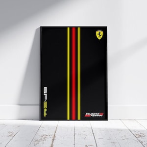 Ferrari F1 inspired Digital Art for Wall Poster, Technic 42207 compatible