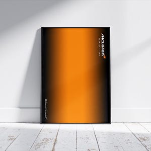 McLaren F1 inspirierte digitale Kunst für Wandposter, Technic 42141 kompatibel