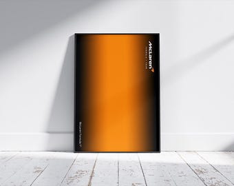 McLaren F1 inspired Digital Art for Wall Poster, Technic 42141 compatible