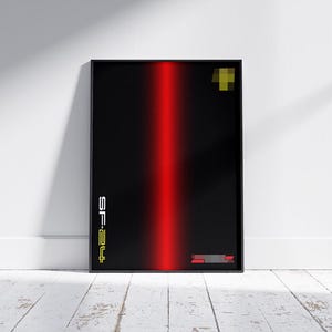 Póster digital inspirado en Ferrari F1, compatible con Technic 42207.