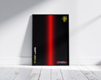 Ferrari F1 inspired Digital Art for Wall Poster, Technic 42207 compatible