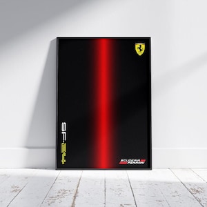 Ferrari F1 inspired Digital Art for Wall Poster, Technic 42207 compatible