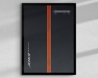 Koenigsegg Jesko Absolut Hypercar inspired Digital Art for Wall Poster, Technic 42173 and 42184 compatible