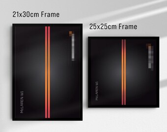 McLaren W1 inspired Digital Art for Wall Poster, Speed Champions 77257 compatible