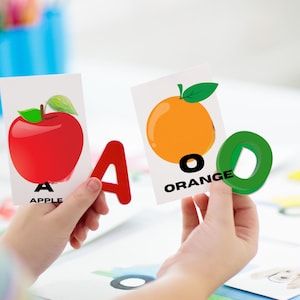 20 cartes-éclair de fruits pour enfants – Impression éducative | Cartes d'apprentissage pour tout-petits | Préscolaire - Activité école-maison | Noms de fruits lumineux et amusants
