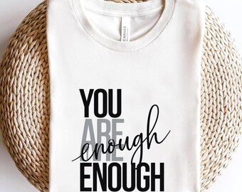 You Are Enough – Minimal Motivational Typography Design