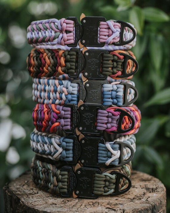 Standard Custom Paracord Collar | Cobra Pro Buckle | Handmade in the UK