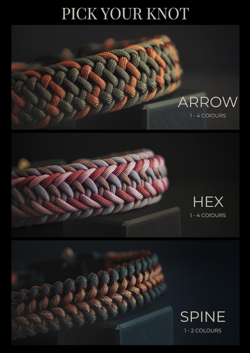 Standard Custom Paracord Collar | Cobra Pro Buckle | Handmade in the UK imagem 2