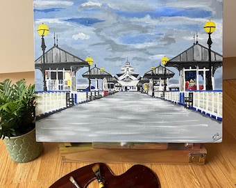 The Pier, Acrylic on canvas