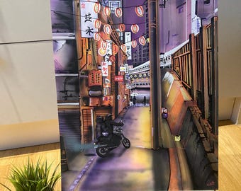 Thailand backstreet - original unframed art, A2 size, 300g artist paper