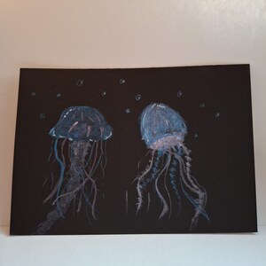 Postkarte mit Meeresaquarell