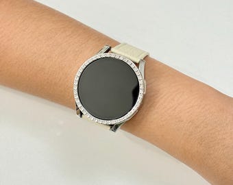 Diamond Rhinestone Bumper Case for Samsung Galaxy watch 40mm 44mm (Series 4 5 5 Pro 6 7 8) Samsung Watch Bling Cover | No Screen Protector