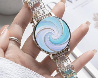 Holographic Iridescent Watch Strap for Samsung Galaxy watch 8 7 6 5 4 3 Galaxy watch4 classic, Galaxy watch6 classic, 20mm 22mm, Garmin Venu