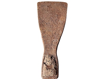 Roestig metalen voorwerp, antieke tuinfreeskop, boerderijdecor, kunstbenodigdheden, oud ijzermateriaal, steampunk, gereedschap voor tuinaarde